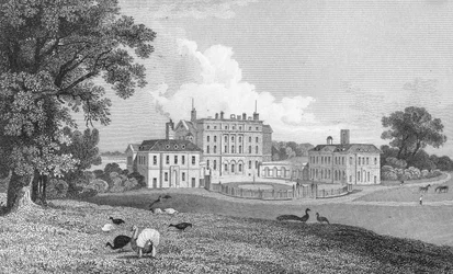 Ansicht von Chevening Place, graviert von S. Lacy, 1830